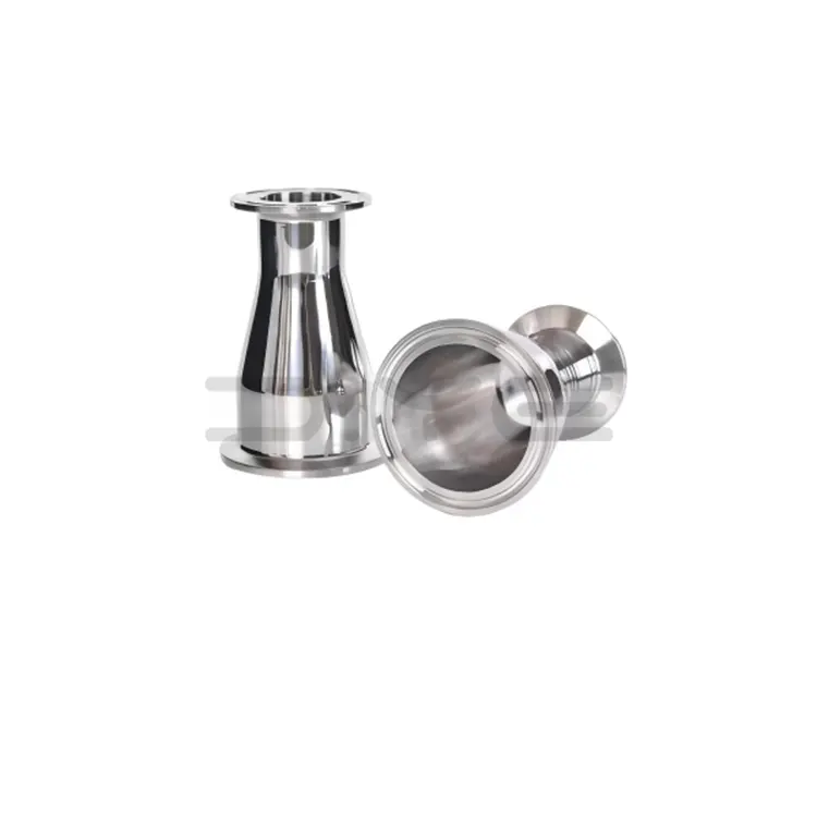 Sanitær rustfrit stål klemme koncentrisk reduktion